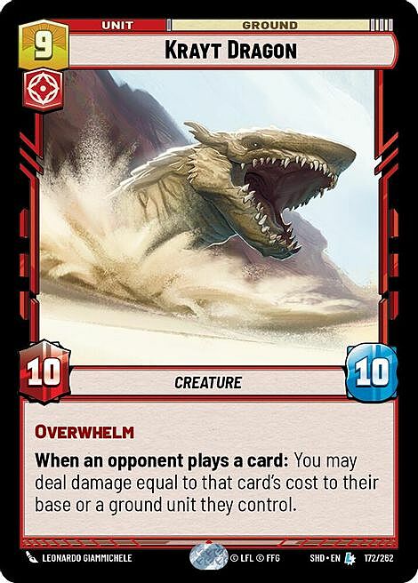 Krayt Dragon Card Front