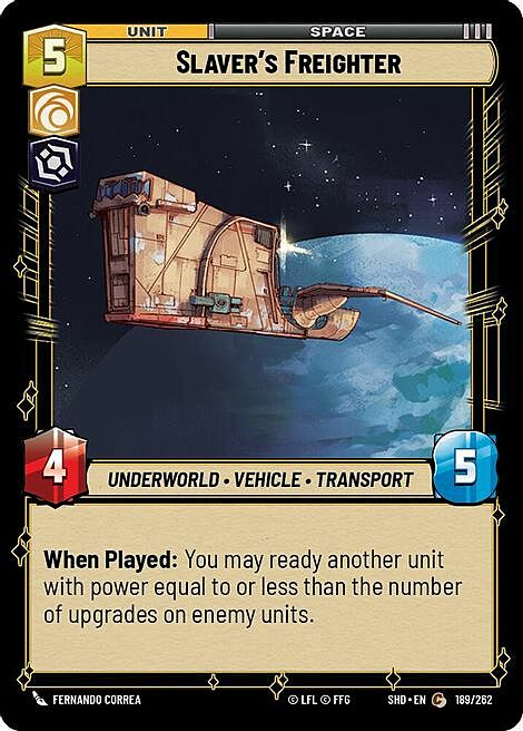 Slaver's Freighter Card Front