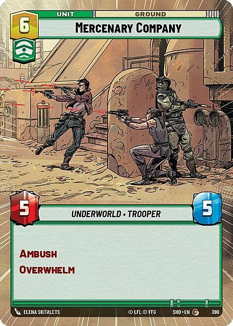 Mercenary Company Card Front