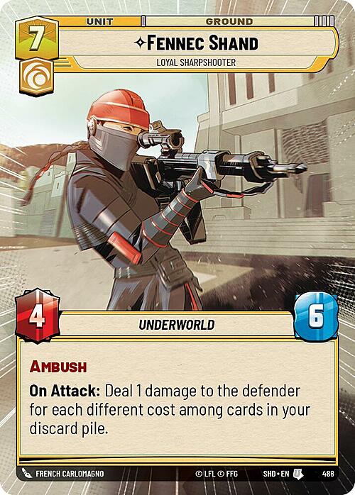 Fennec Shand - Loyal Sharpshooter Card Front