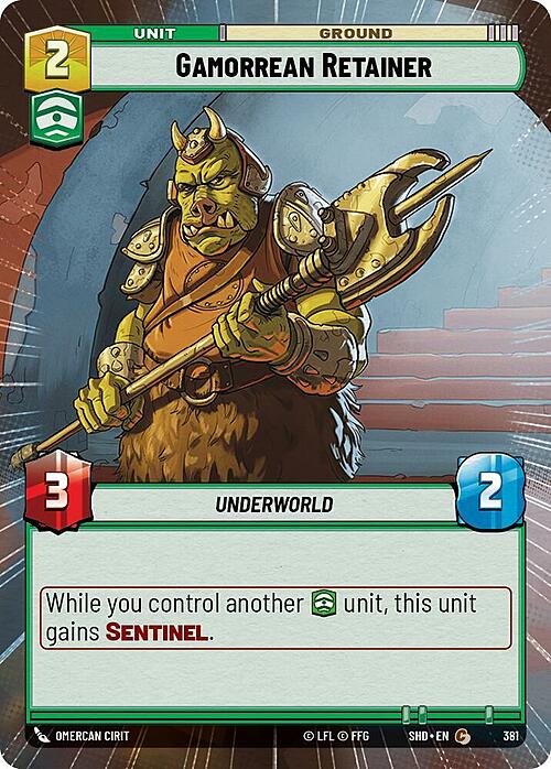 Gamorrean Retainer Card Front