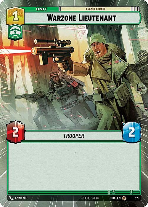 Warzone Lieutenant Card Front