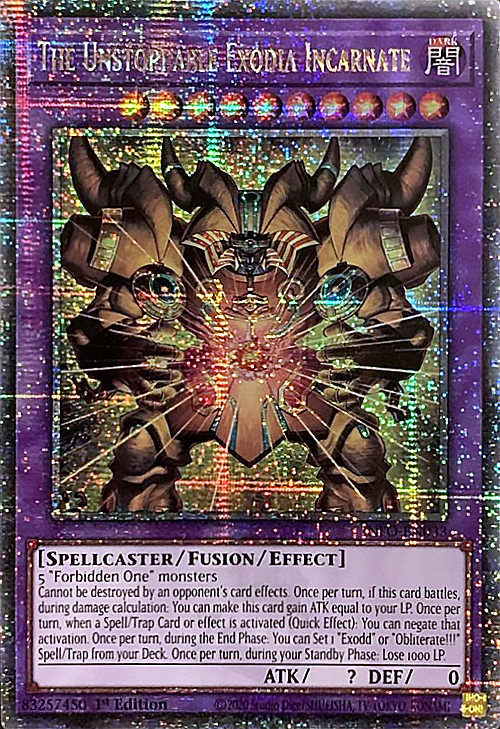 The Unstoppable Exodia Incarnate Card Front