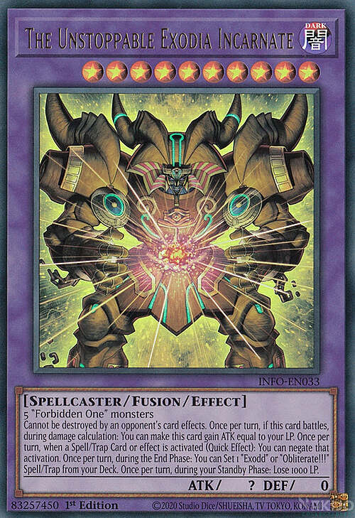 L'Inarrestabile Exodia Incarnato Card Front