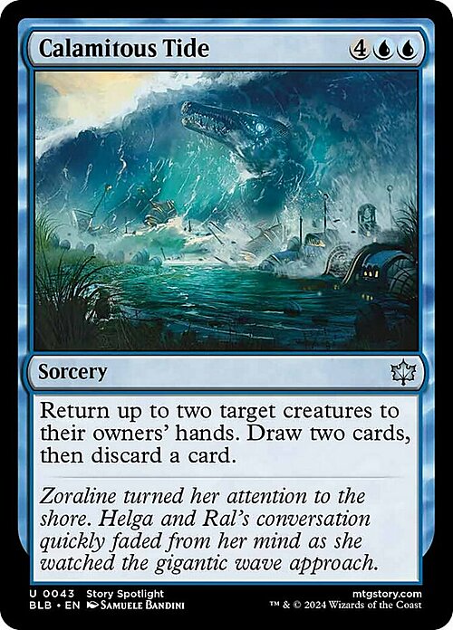 Calamitous Tide Card Front