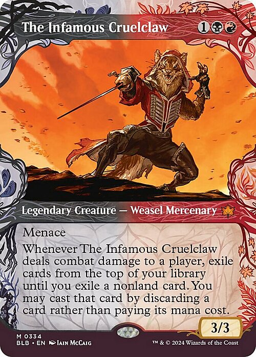 The Infamous Cruelclaw Card Front