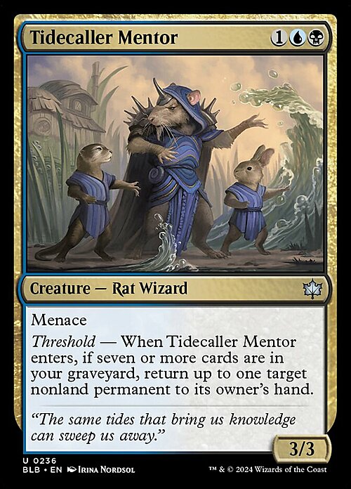 Tidecaller Mentor Card Front