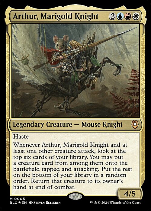 Arthur, Marigold Knight Card Front