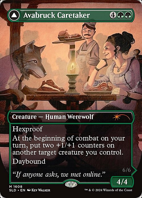 Avabruck Caretaker // Hollowhenge Huntmaster Card Front