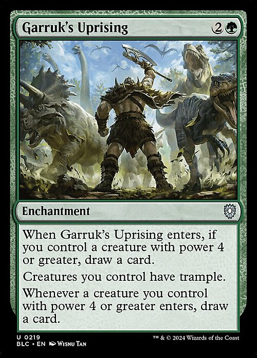 Garruk's Uprising Card Front