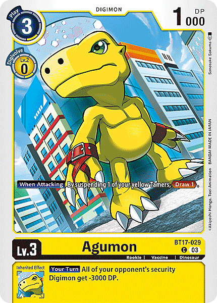 Agumon Card Front