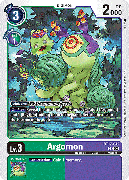 Argomon Card Front