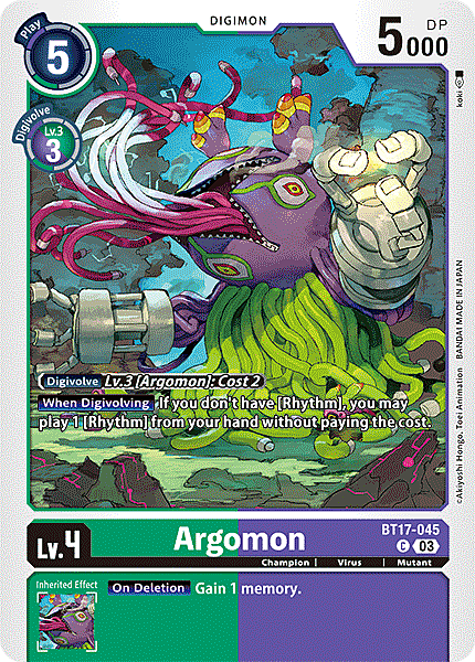 Argomon Card Front