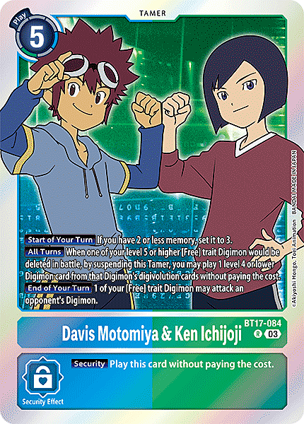 Davis Motomiya & Ken Ichijoji Card Front