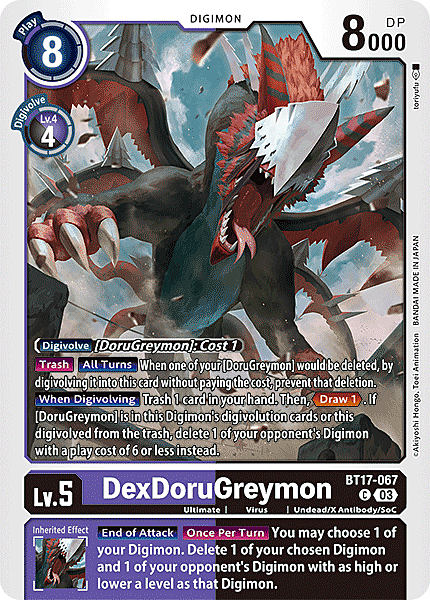 DexDoruGreymon Card Front