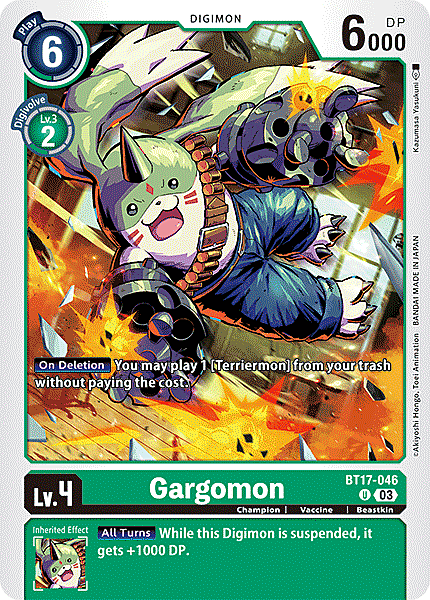 Gargomon Card Front