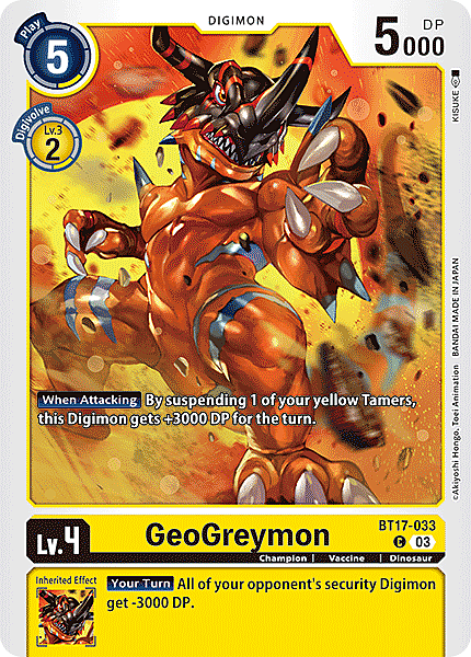 GeoGreymon Card Front