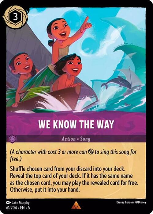 We Know the Way Card Front