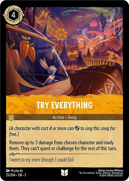 Try Everything Card Front