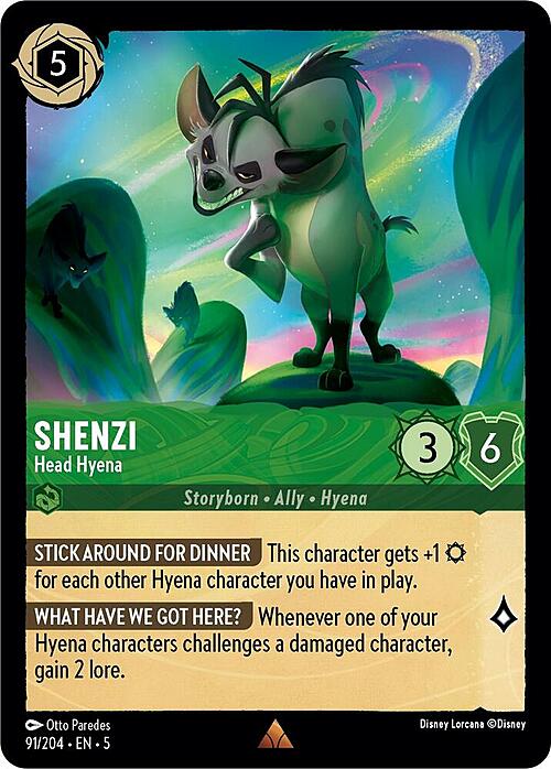 Shenzi - Head Hyena Card Front