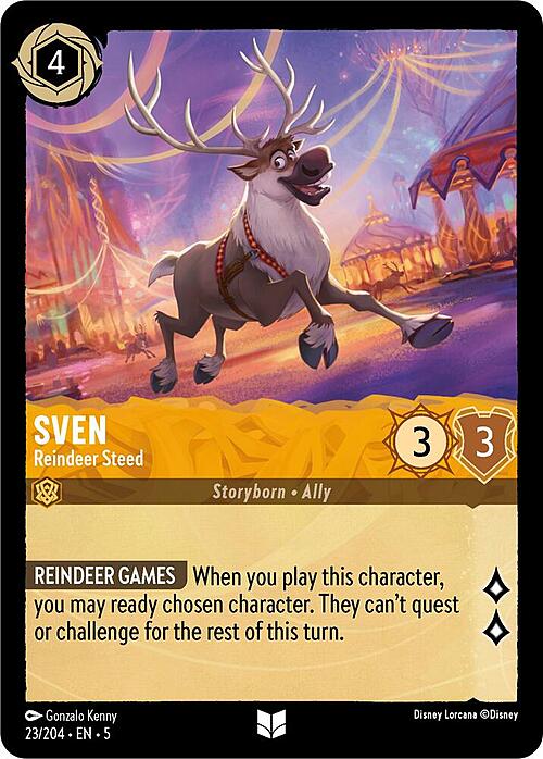 Sven - Reindeer Steed Card Front