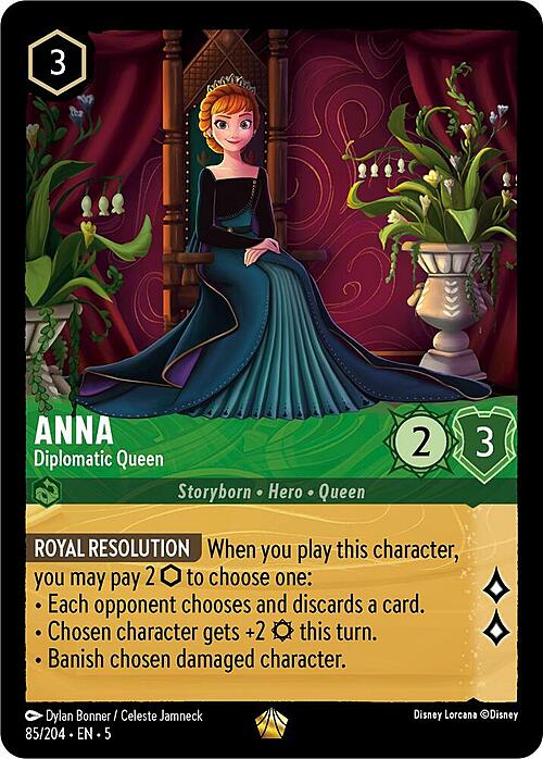 Anna - Diplomatic Queen Card Front