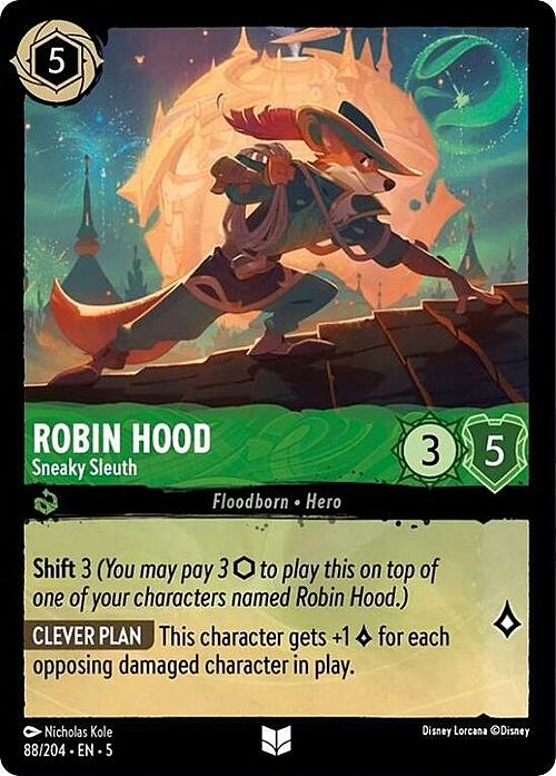 Robin Hood - Sneaky Sleuth Card Front