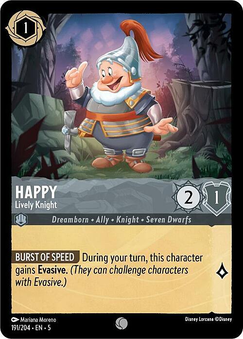 Happy - Lively Knight Card Front