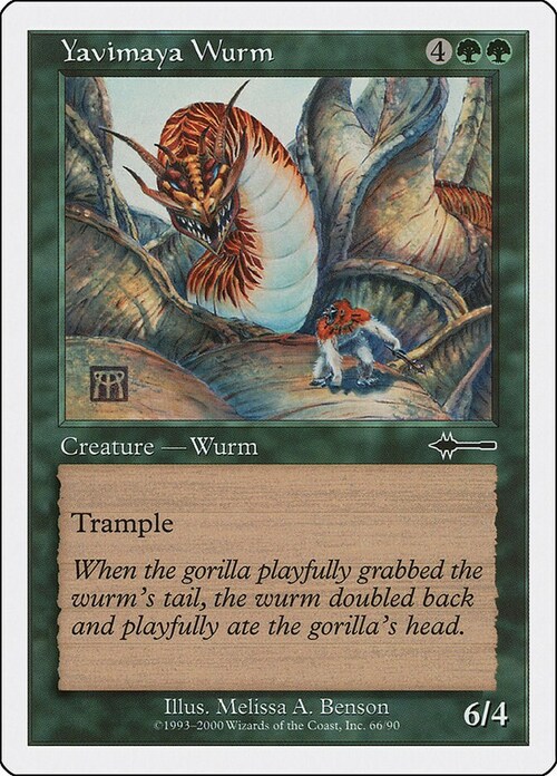 Yavimaya Wurm Card Front