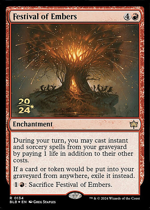 Festival of Embers Card Front