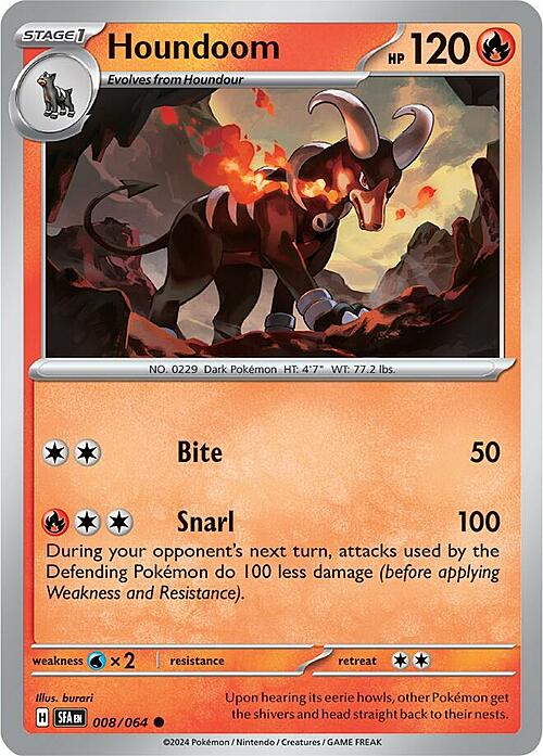 Houndoom Card Front