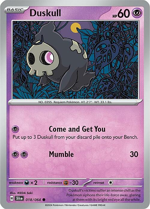 Duskull Card Front