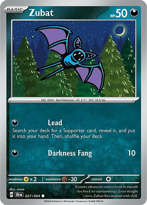 Zubat Card Front