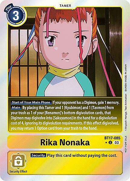 Rika Nonaka Card Front