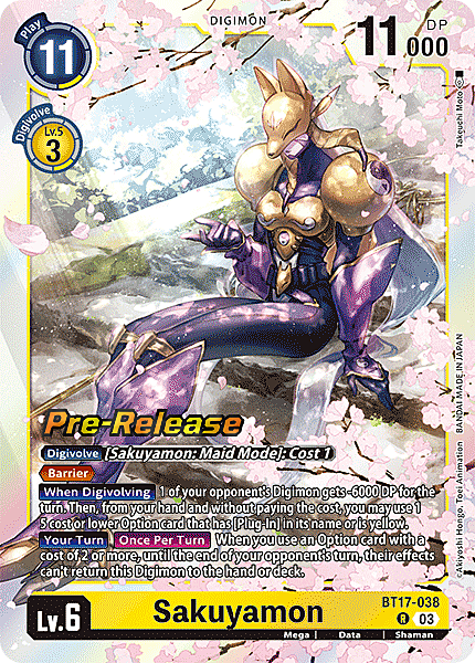 Sakuyamon Card Front