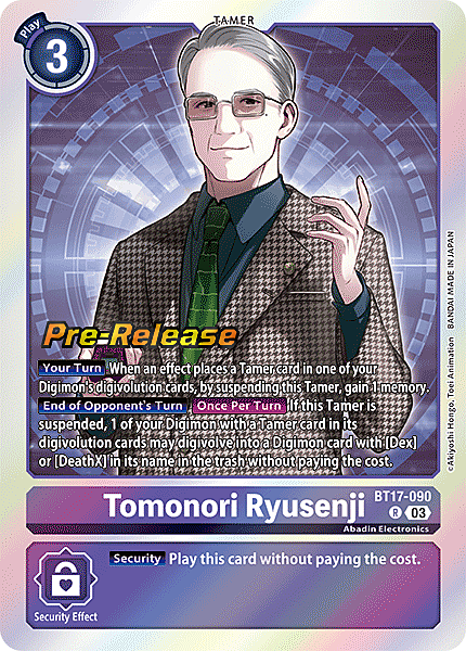 Tomonori Ryusenji Card Front