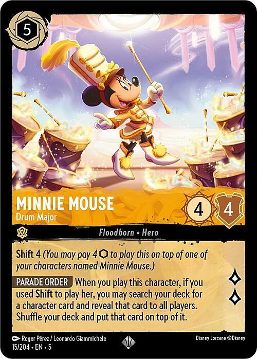 Minnie Mouse - Drum Major Card Front