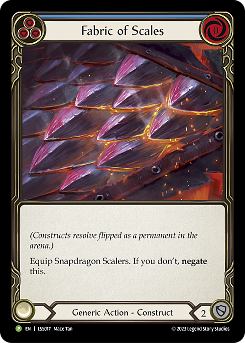 Fabric of Scales // Snapdragon Scalers Card Front