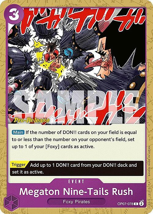 Megaton Nine-Tails Rush Card Front