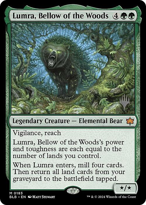 Lumra, Bellow of the Woods Card Front