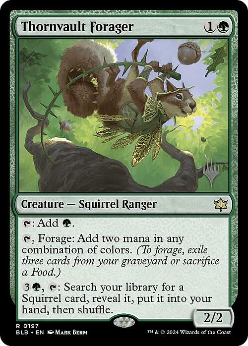 Thornvault Forager Card Front