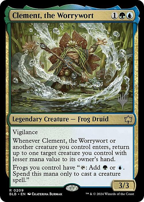 Clement, the Worrywort Card Front