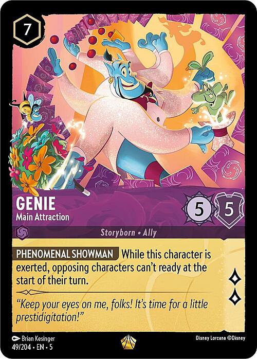 Genie - Main Attraction Card Front