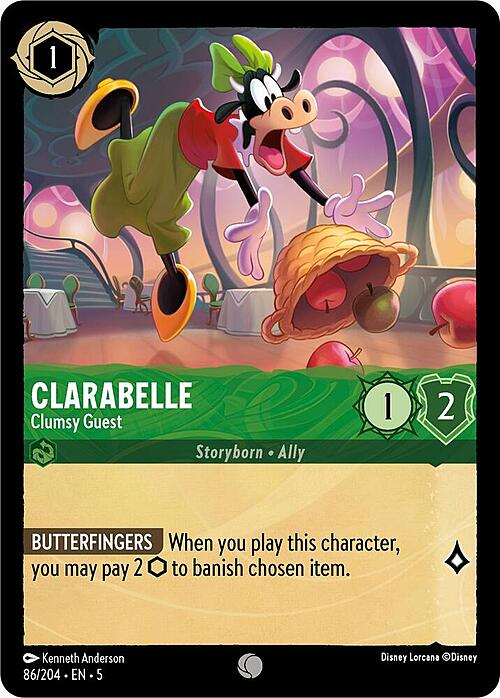 Clarabelle - Clumsy Guest Card Front