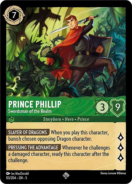 Prince Phillip - Swordsman of the Realm Card Front