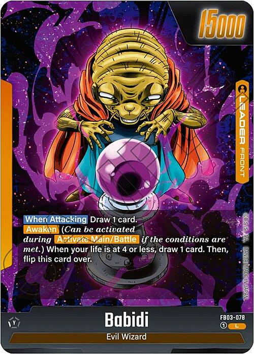 Babidi // Majin Buu Card Front