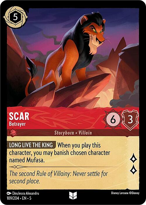 Scar - Betrayer Card Front