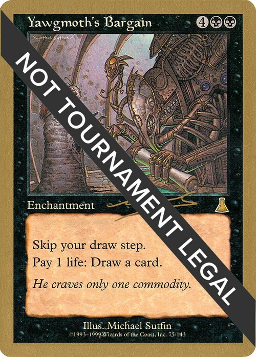 Yawgmoth's Bargain Card Front