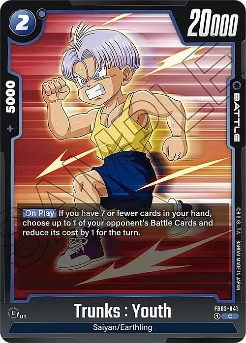 Trunks : Youth Card Front