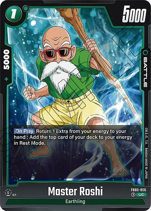 Master Roshi Card Front